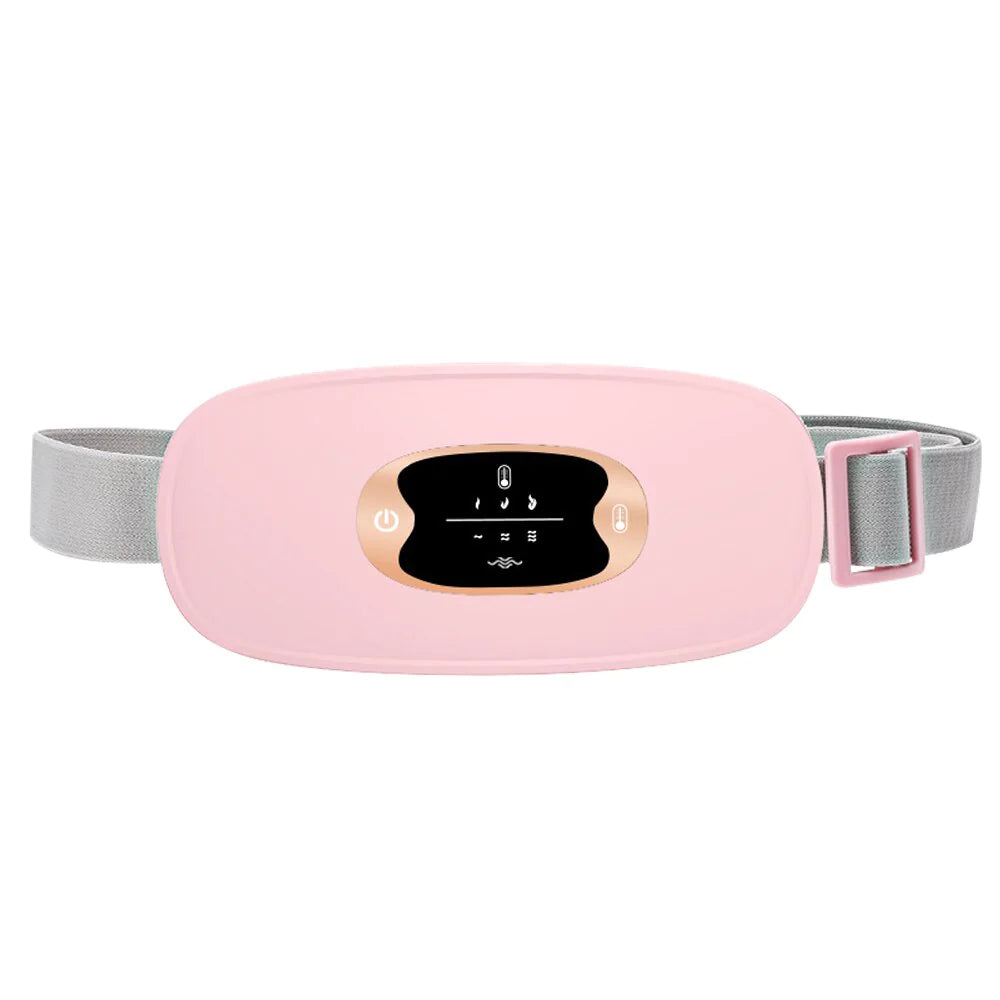 Electric Heating Menstrual Relief Belt – Vibrating Pad for Period Pain & Cramps